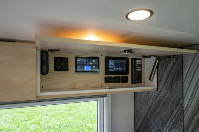 übersicht uber Stromsystem in der Wohnkabine vom Iveco Daily 4x4